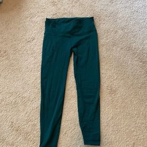 Deep Green lululemon crops